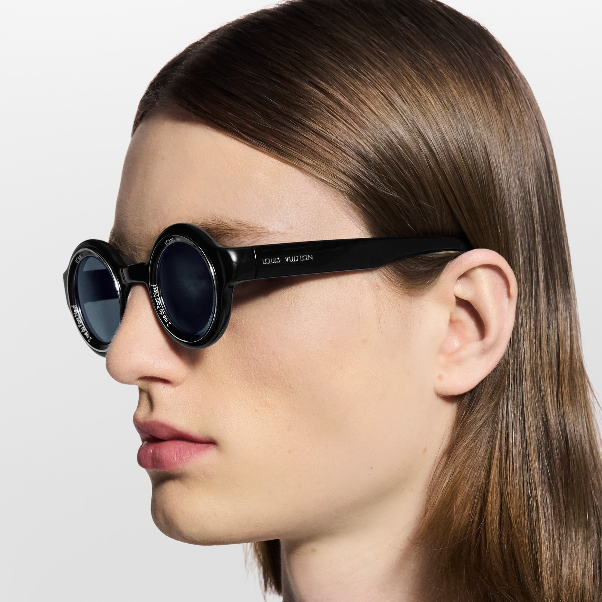 LV Super Vision Round Sunglasses - Luxury S00 Black | LOUIS VUITTON